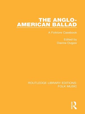 cover image of The Anglo-American Ballad